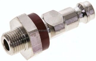 Kupplungsstecker (NW5) G 1/8"(AG), braun, Dreieck 9,5 mm