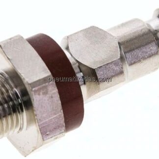 Kupplungsstecker (NW5) G 1/8"(AG), braun, Dreieck 9,5 mm