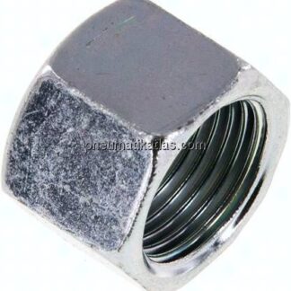 Überwurfmutter DN10, M 18x1,5, Bohrung 13,8mm, Stahl verzinkt