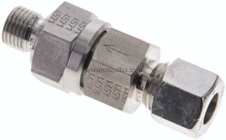 Hydraulik-Rückschlagventil 10 L (M16x1,5)-G 1/4", 1.4571