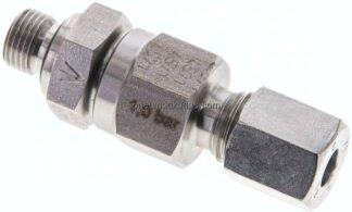 Hydraulik-Rückschlagventil 6 L (M12x1,5)-G 1/8", 1.4571