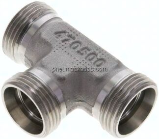 T-Schneidringverschraubung 22 L (M30x2), ohne Mutter & Schneidring, 1.4571