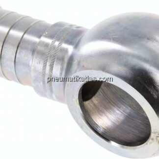 Schlauchnippel 26mm Ring, 21 - 22mm, Stahl verzinkt