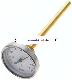 Bimetallthermometer, waagerecht D63/-30 bis +50°C/160mm