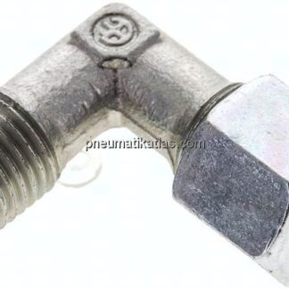 Winkel-Schneidringverschraub. NPT 1/4"-8 L (M14x1,5), Stahl verzinkt