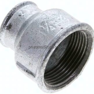 Rundmuffe Rp 1-1/4"-Rp 3/4", Temperguss verzinkt