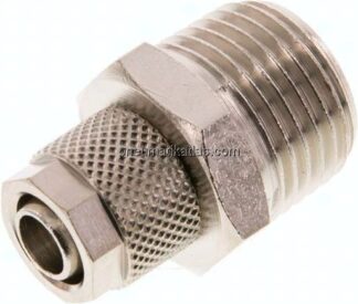Gerade Verschraubung R 1/2"-10x8mm, Messing vernickelt