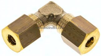 Winkel-Klemmringverschraubung 5 (M10x1)mm, Messing
