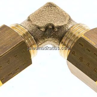 Winkel-Klemmringverschraubung 5 (M10x1)mm, Messing
