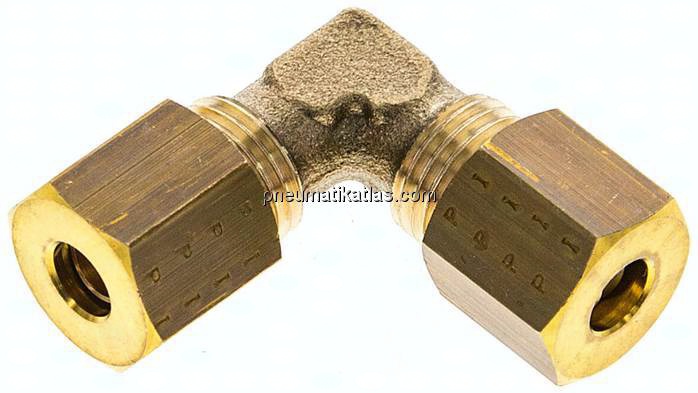 Winkel-Klemmringverschraubung 5 (M10x1)mm, Messing
