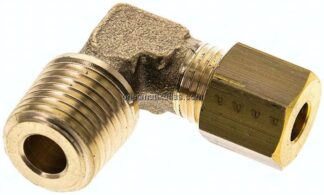 Winkel-Klemmringverschraubung R 1/4"-5 (M10x1)mm, Messing