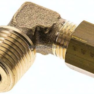 Winkel-Klemmringverschraubung R 1/4"-5 (M10x1)mm, Messing