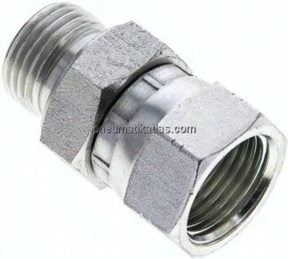 Einstellb. Einschraubverschr. UNF 7/8"-14(IG)-G 1/2"(AG)