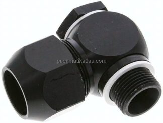 Winkel-Verschraubung G 3/4"-26x19mm, Aluminium