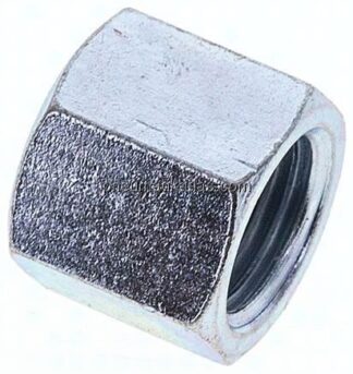 Überwurfmutter DN4, G 1/4", Bohrung 7,8mm, Stahl verzinkt