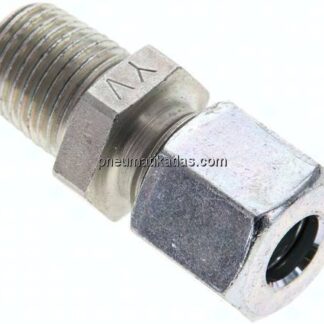 Gerade Schneidringverschr. NPT 1/4"-8 L (M14x1,5), Stahl verzinkt