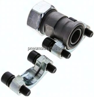 Gerade Flanschverschraubung 3/4"-SAE (3000 PSI), 28 L (M36x2)