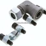 Winkel-Flanschverschraubung 3/4"-SAE (3000 PSI), 18 L (M26x1,5)