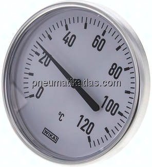 Bimetallthermometer, waagerecht D100/0 bis +120°C/40mm