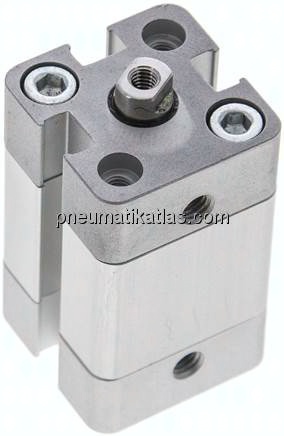 Kompaktzylinder, einfachwirkend, Kolben 16mm, Hub 10mm