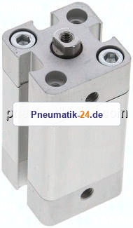 Kompaktzylinder, einfachwirkend, Kolben 16mm, Hub 20mm