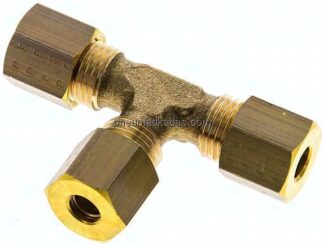 T-Klemmringverschraubung 5 (M10x1)mm, Messing