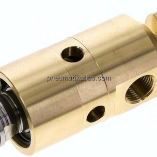 Drehdurchführ. G 3/8"-G 1/4", Welle-Rohr G 3/8" LH-9mm