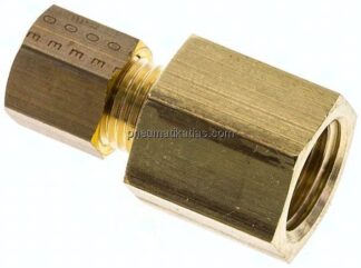 Aufschraub-Klemmringverschraubung G 1/4"-5 (M10x1)mm, Messing