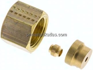 Reduziereinsatz f. Klemmringverschraub. 12mm-4 (M8x1)mm, Messing