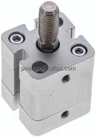 Kompaktzylinder, doppeltwirkend, Kolben 20mm, Hub 5mm