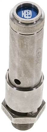 TÜV-Sicherheitsventil G 3/8" (DN10), 11,00 bar, 1.4571