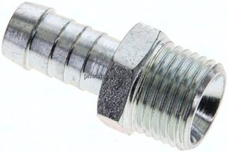 Schlauchnippel M 16x1,5 AG, 9 - 10mm, Stahl verzinkt