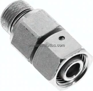 Einstellb. Schneidringverschr. G 3/8"-12 L, Stahl verzinkt