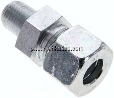 Gerade Schneidringverschr. NPT 1/4"-12 S (M20x1,5), Stahl verzinkt