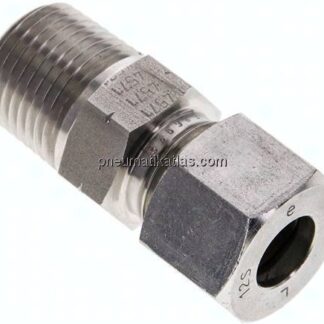 Gerade Schneidringverschr. NPT 1/2"-12 S (M20x1,5), 1.4571