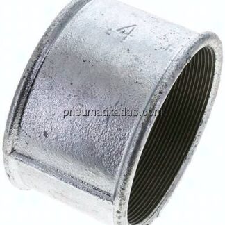 Rundmuffe Rp 4"-Rp 4", Temperguss verzinkt