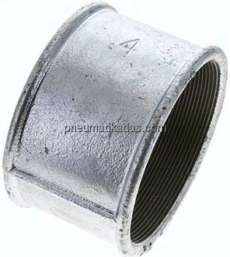 Rundmuffe Rp 4"-Rp 4", Temperguss verzinkt