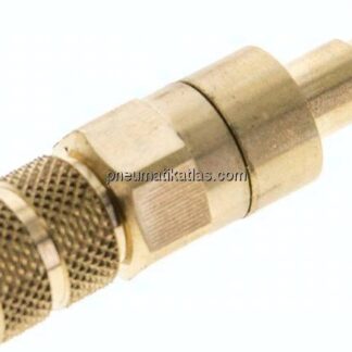 Kupplungsstecker (NW2,7) 4,3x3mm Schlauch, Messing