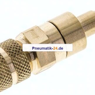 Kupplungsstecker (NW2,7) 6x4mm Schlauch, Messing