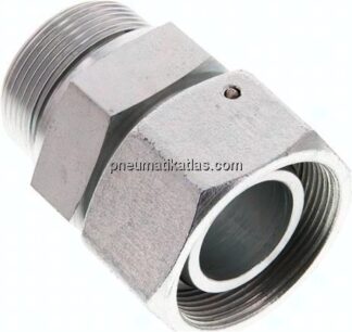 Einstellb. Schneidringverschr. G 1-1/2"-38 S, Stahl verzinkt