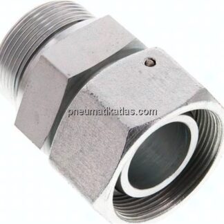 Einstellb. Schneidringverschr. G 1-1/2"-38 S, Stahl verzinkt