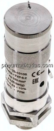 TÜV-Sicherheitsventil G 1/2" (DN13), 1,05 bar, 1.4571