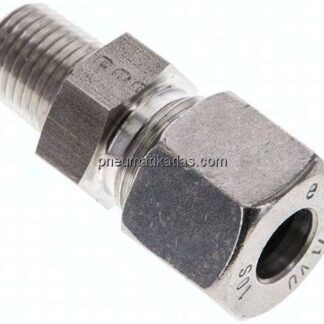 Gerade Schneidringverschr. NPT 1/4"-10 S (M18x1,5), 1.4571