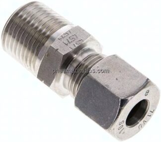 Gerade Schneidringverschr. NPT 1/2"-10 S (M18x1,5), 1.4571