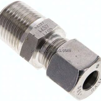 Gerade Schneidringverschr. NPT 1/2"-10 S (M18x1,5), 1.4571