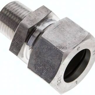 Gerade Schneidringverschr. NPT 1/2"-22 L (M30x2), 1.4571