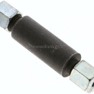 Schott-Anschweißverschraubung 6 S (M14x1,5), Stahl phosphatiert