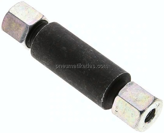 Schott-Anschweißverschraubung 8 S (M16x1,5), Stahl phosphatiert