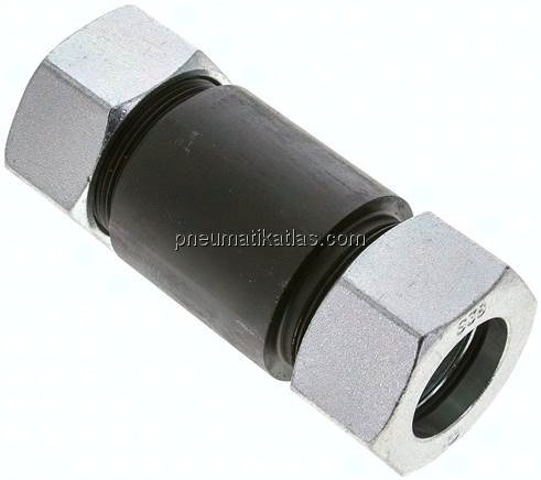 Schott-Anschweißverschraubung 38 S (M52x2), Stahl phosphatiert