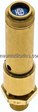 TÜV-Sicherheitsventil G 3/8" (DN10), 12,00 bar, Messing